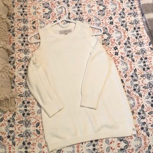 Cold shoulder sweater